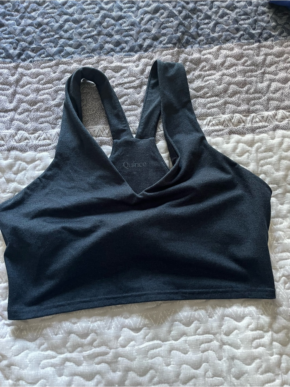 Quince Navy Racerback Comfort Bralette